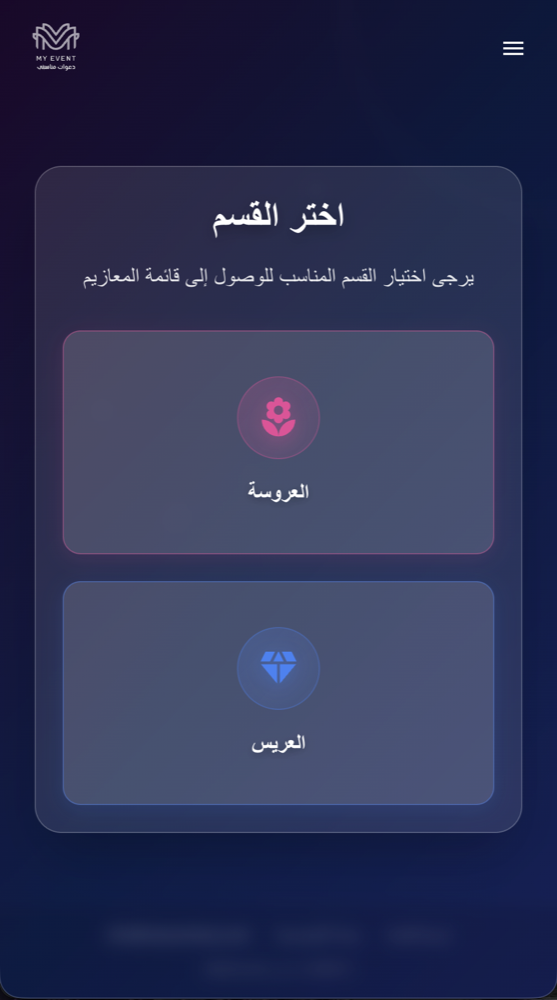 تقسيم الضيوف